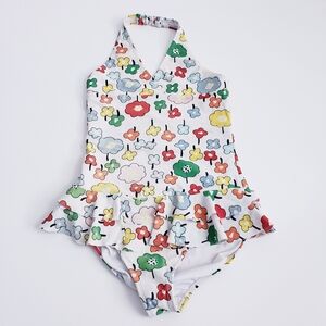 Hannah Anderson Pop Floral Halter One Piece Swimsuit